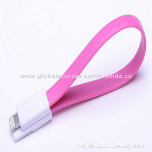 Colored magnetic/magnet USB cable for iPhone 5, texture smooth, tough and durable